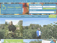 Tablet Screenshot of adamsappletrees.co.uk
